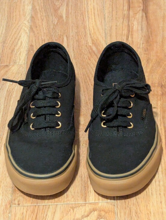 Vans Shoes - Vans Unisex Black Canvas Low-Top Sneakers with Gum Outsole